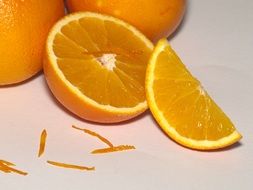 orange half and quarter