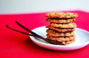 cookies sweets on white plate