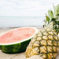 pineapple and watermelon