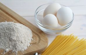 food on the table in the kitchen