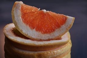 orange grapefruit slice for healthy eating