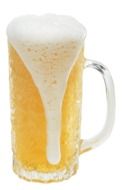 mug of cold amber beer