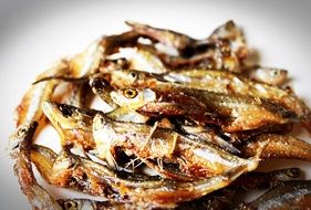 fried fish with rosemary