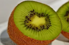 fresh sliced kiwi fruit