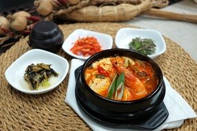 dishes with seafood for gourmets