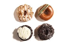 variety of sweet donuts