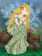 Persephone girl drawing
