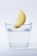 Lemon slice in a water