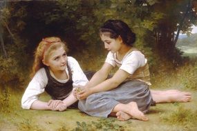 William Adolf Bouguereau girls painting
