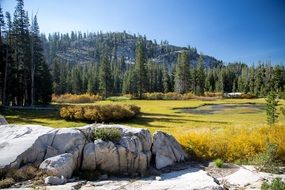 picturesque landscape in a mountain valley
