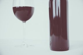 wine and glass
