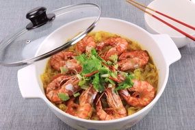 Shrimp delicious Seafood Cuisine