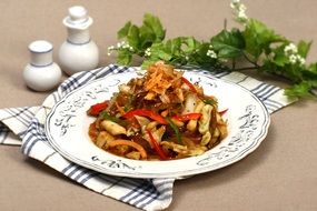 asian dish with vegetables