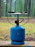 Gas Cylinder in the forest