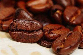 aromatic roasted coffee beans