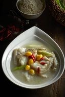 Fish Soup Bowl asian Lunch