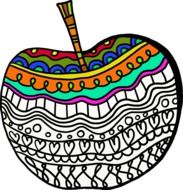 ornamented apple