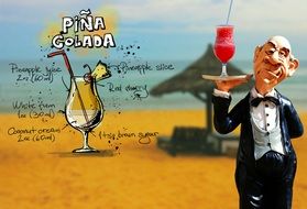 recipe of pina colada cocktail drink