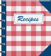 recipes colourful Book vector drawing