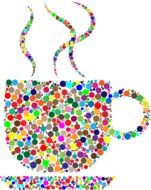 colorful image of a cup of coffee