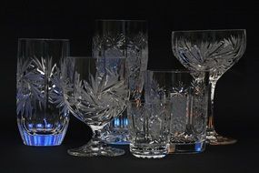 Transparent Crystal Glasses