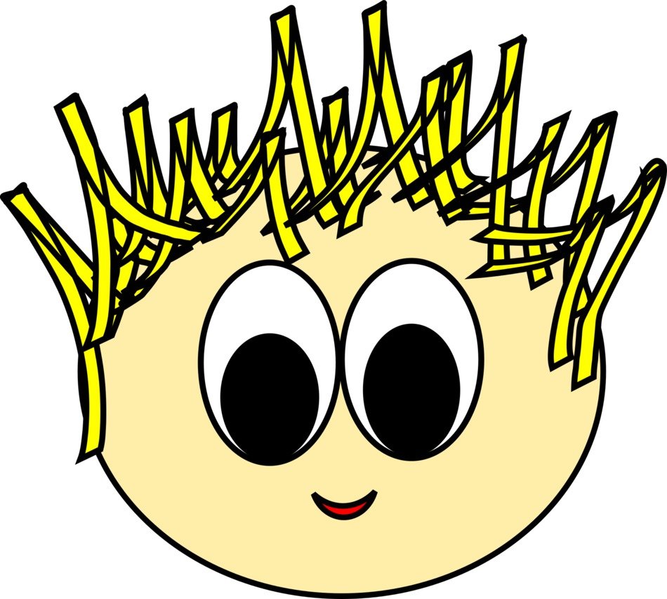 digital drawing of a smiley child