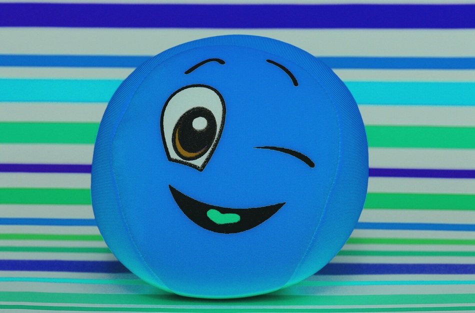 cute winking ball