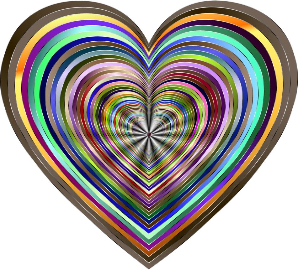 shiny colorful heart