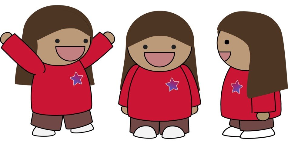 three joyful kids, Comic Characters