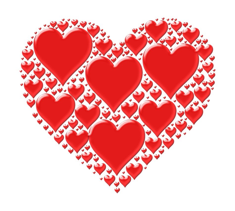 Love, Red Hearts, drawing free image download