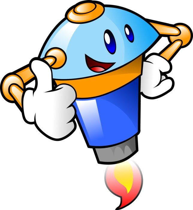 happy robot with raised thumb