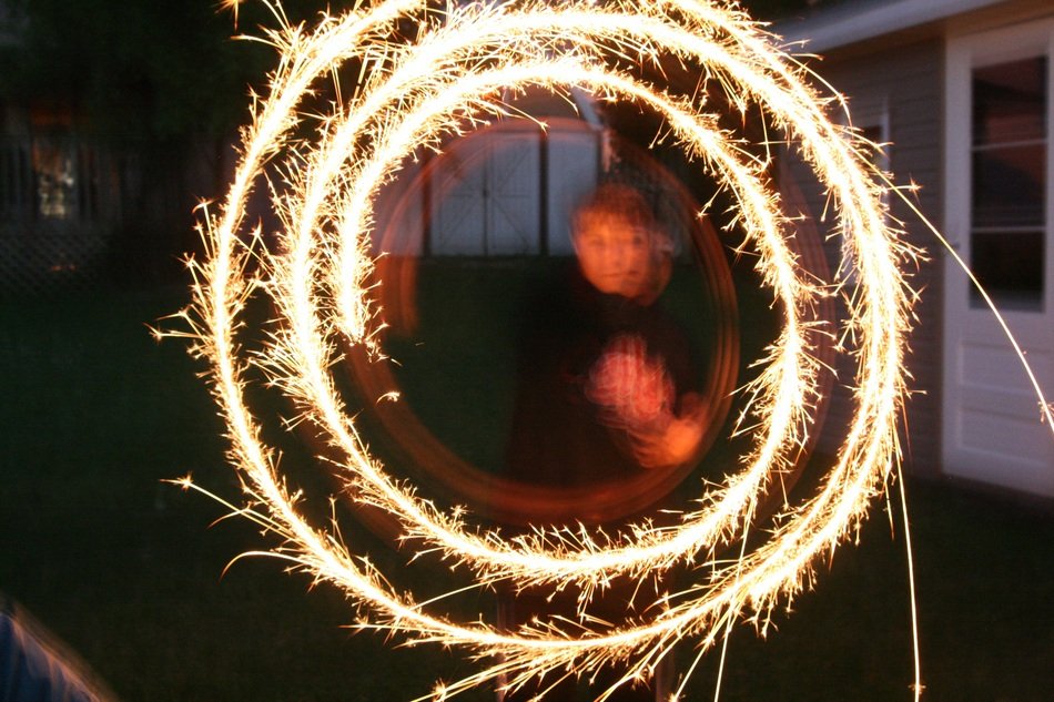 ring-shaped sparkler