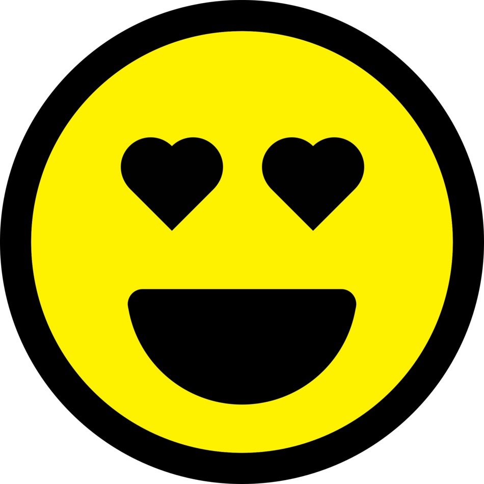 Clipart,picture of fell in love smiley