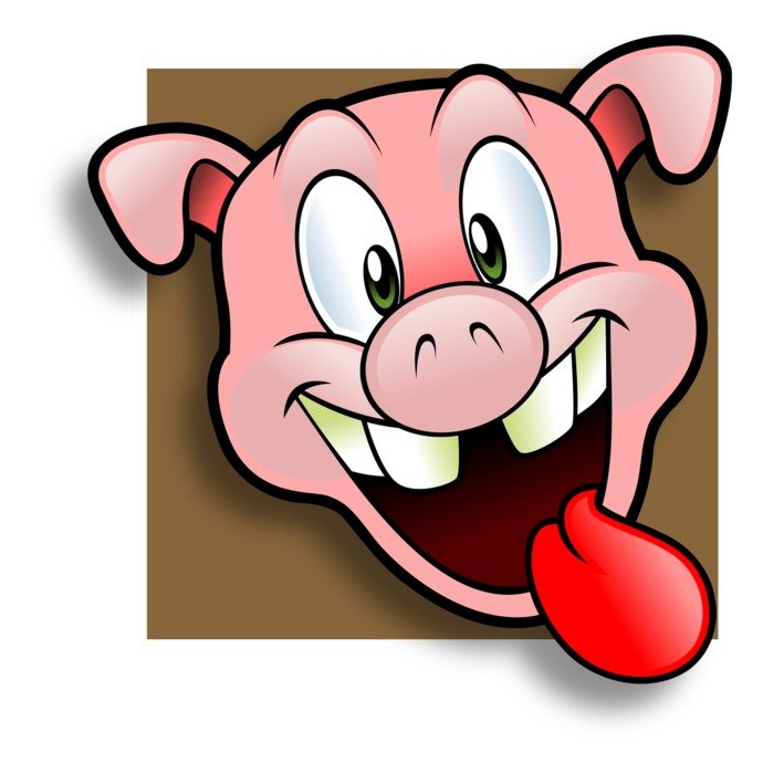 Happy Pig with tongue stick out, Avatar