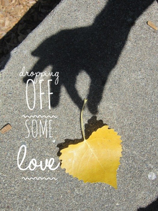 shadow of rka, yellow leaf and inspirational lettering