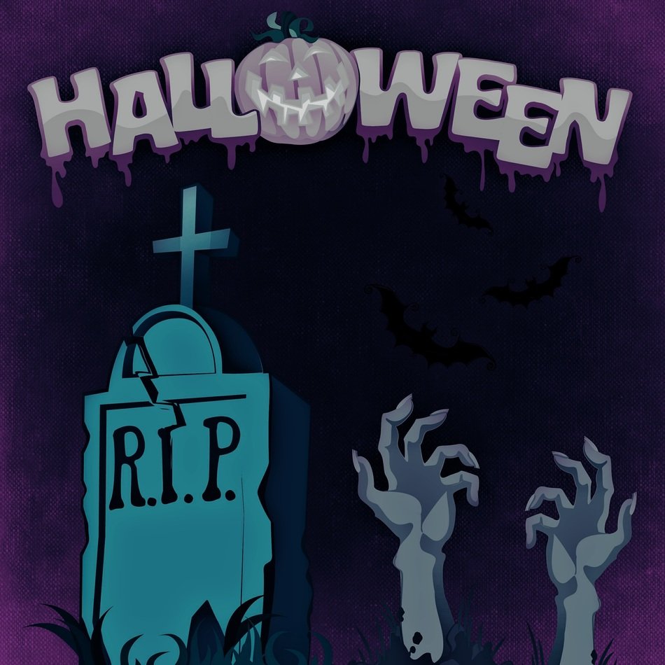 spooky banner for the holidays of halloween