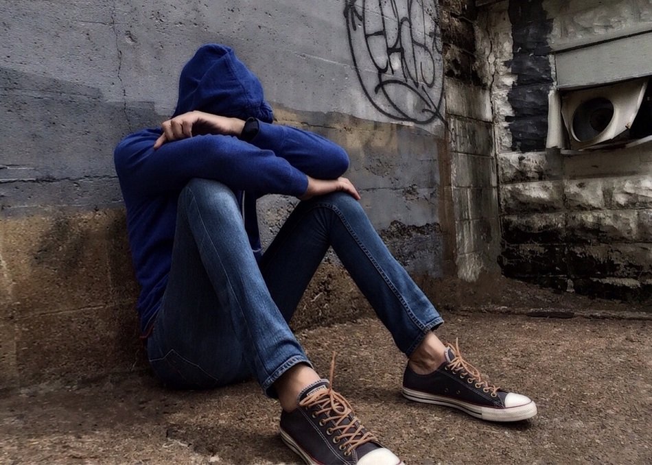 Hiding in the building