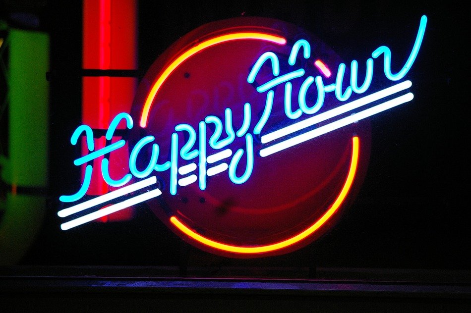 neon sign on the wall