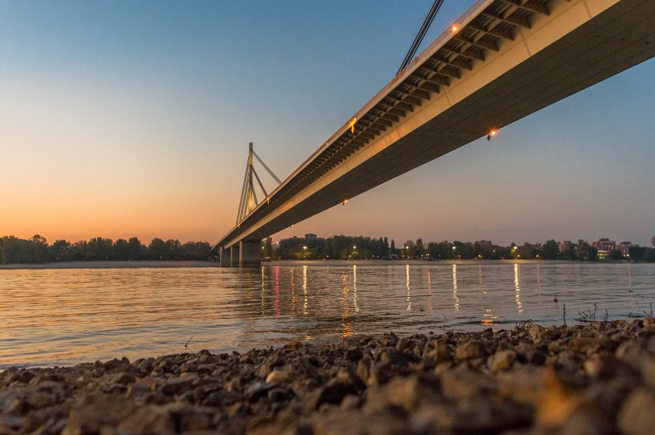 freedom bridge over the danube