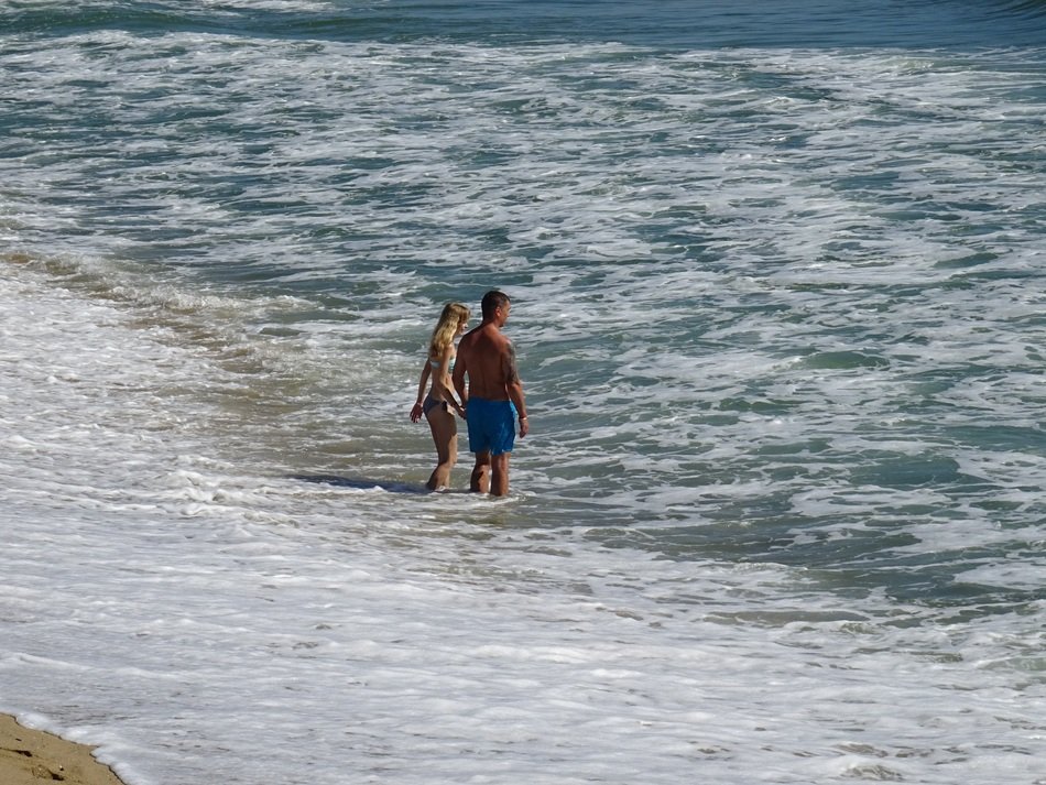 Couple in the Waves