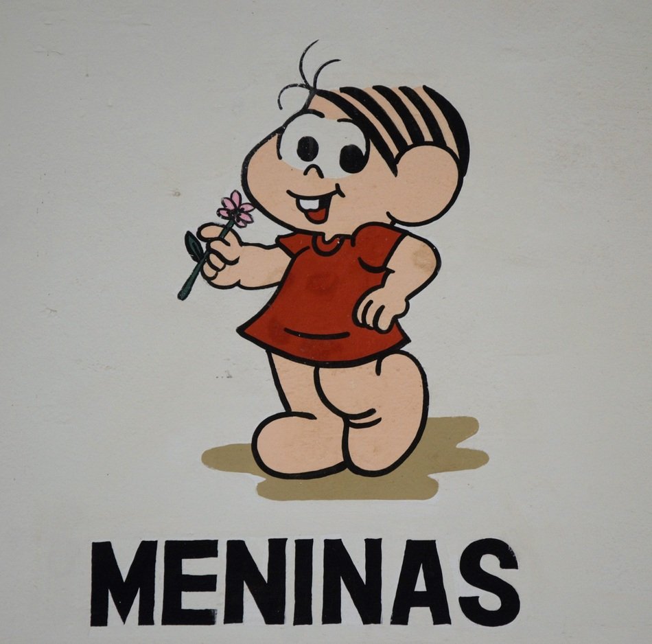 Little Girl with flower in hand, meninas Drawing