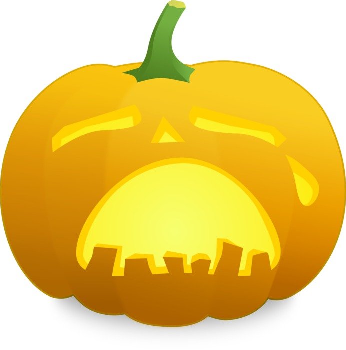painted crying pumpkin for halloween