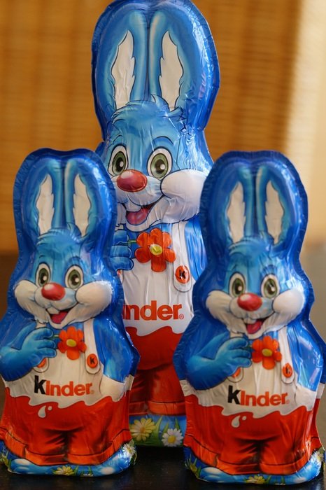candy in the shape of easter bunnies