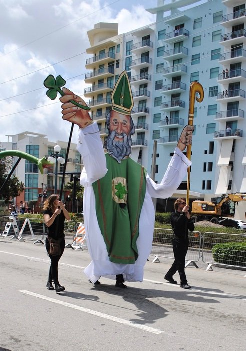 parade in st Patrick's day in Ireland
