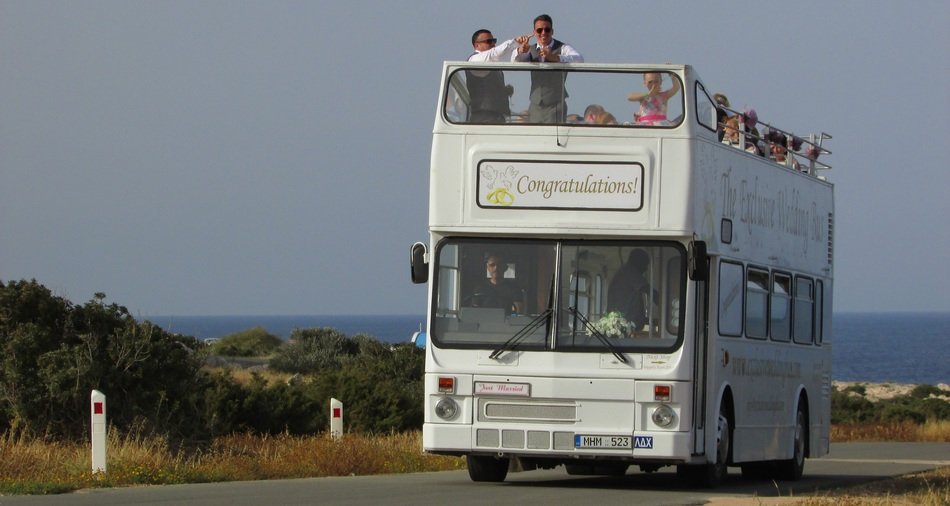 double decker sightseeing bus in Cyprus