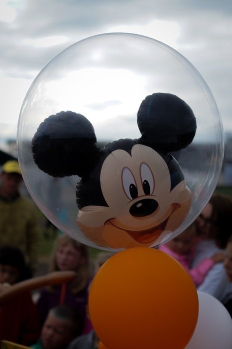 mickey mouse inside the balloon