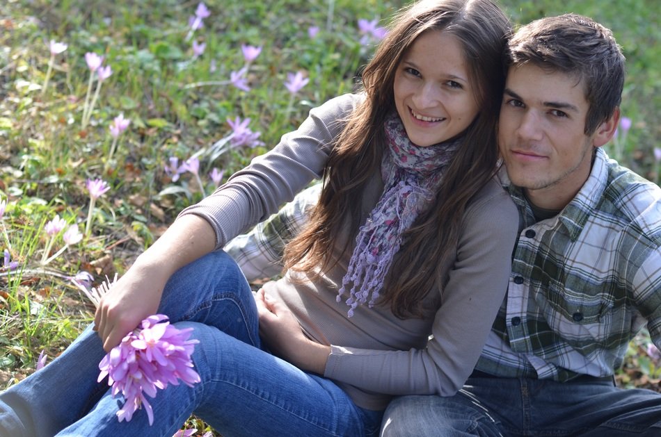Picture of the young couple