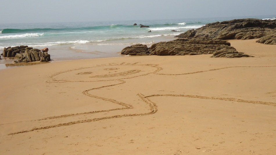 Picture of sandy beach in Portugal