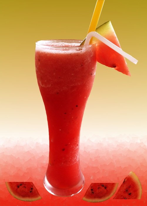 red watermelon smoothie