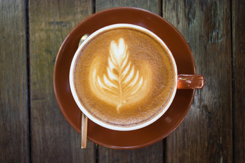 Beautiful Drawing of plant on the coffee